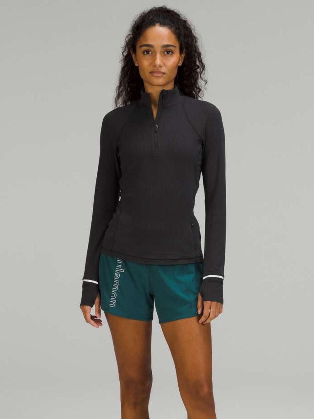 Lululemon Its Rulu Run Ribbed Half Zip